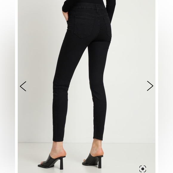 MOTHER THE LOOKER BLACK JEANS A MODEL SPY SIZE 27 - Picture 2 of 13